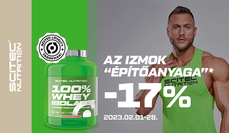 Maradjon formában a Scitec Nutrition termékeivel!
