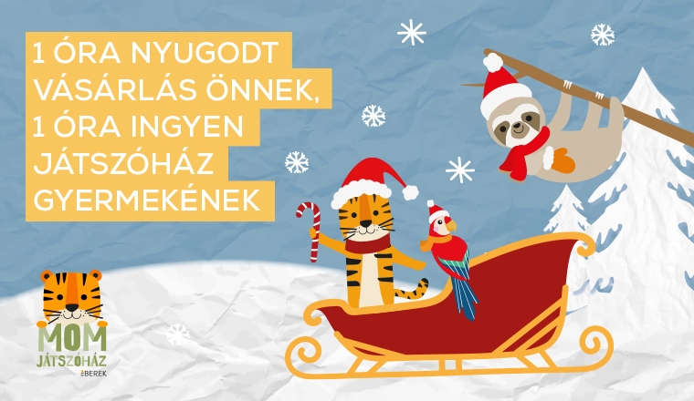 1 óra nyugodt vásárlás Önnek – 1 óra ingyen Játszóház gyermekének