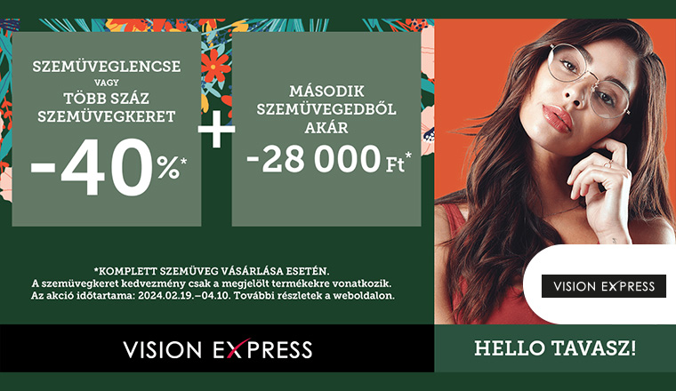 Stílusához illő szemüveg kedvezményesen