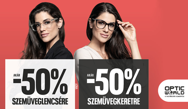 Akár 50% kedvezmény új szemüvegére