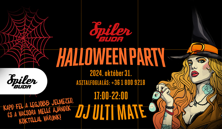 Halloween Party a Spíler Budában