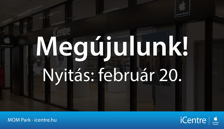 Megújul az iCentre üzlete